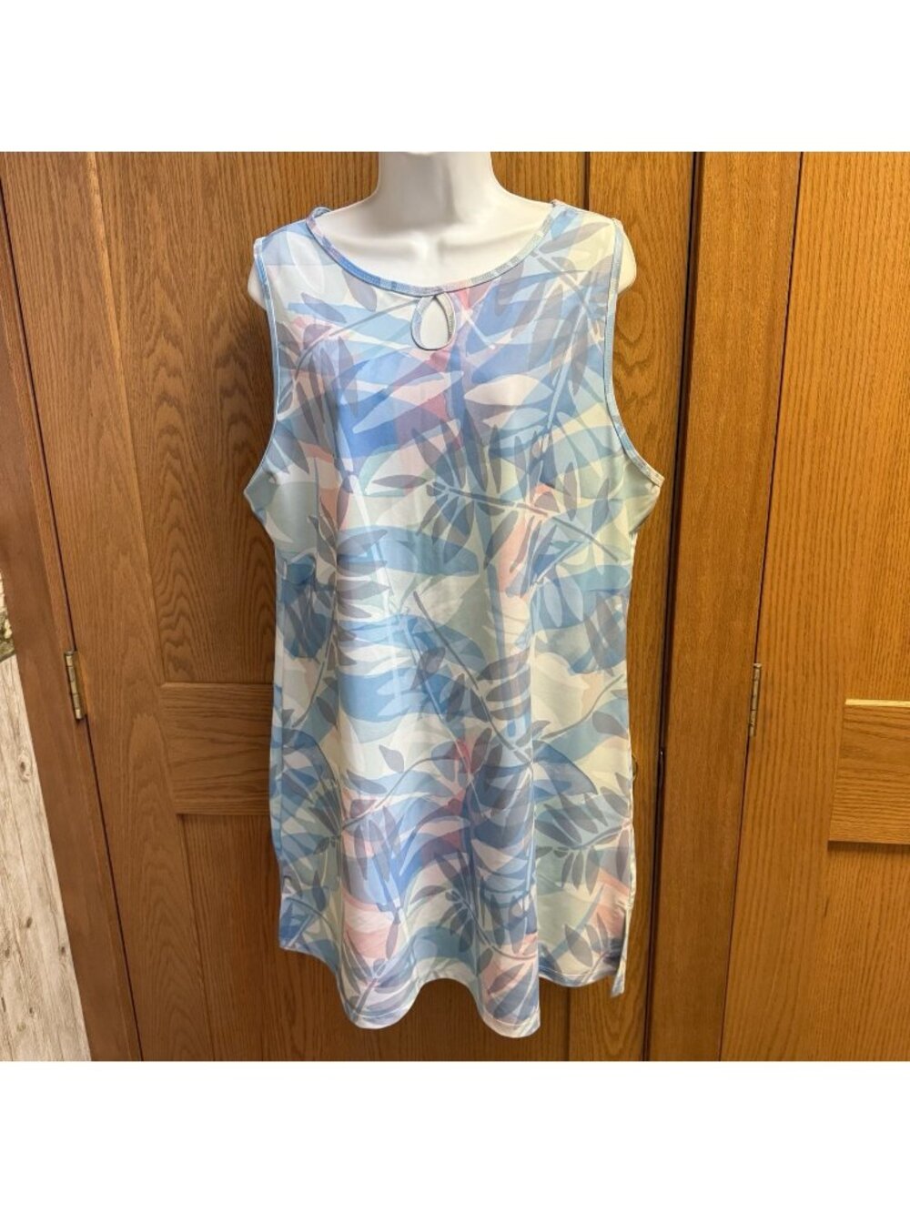 Nuu Muu Leafy Print Shift Dress - 2XL - Made in USA